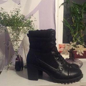 Combat boot heels